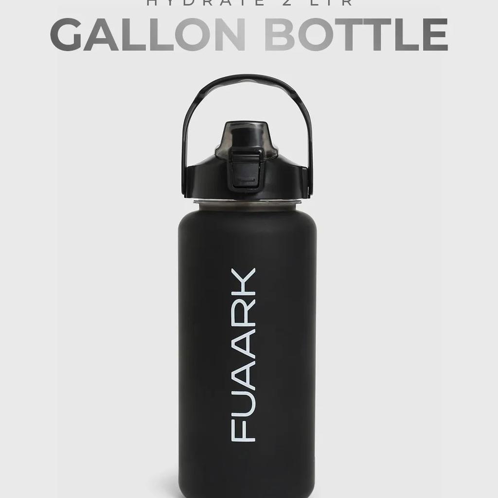 Hydrate 2 Ltr Gallon Bottle Black