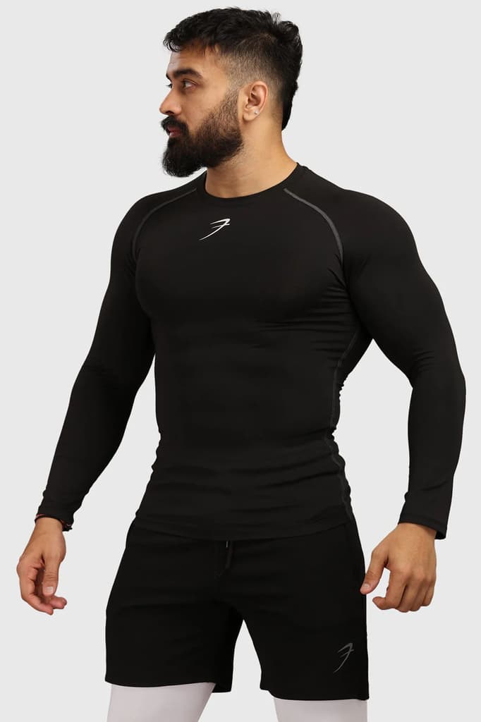 Compression Fullsleeves T-shirt Black — S
