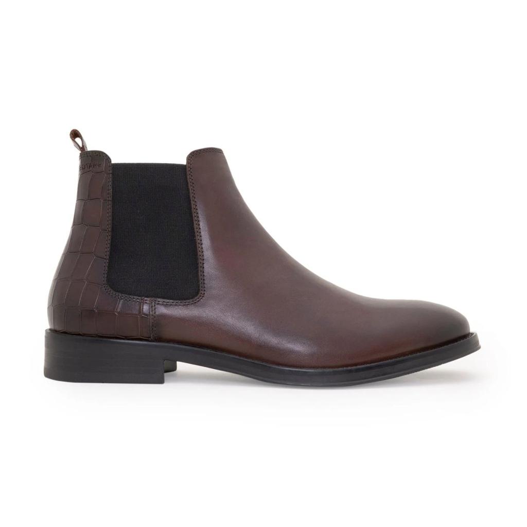 Chelsea Boots for Men in Burgundy | Formal High-Top Boots. — photo 2