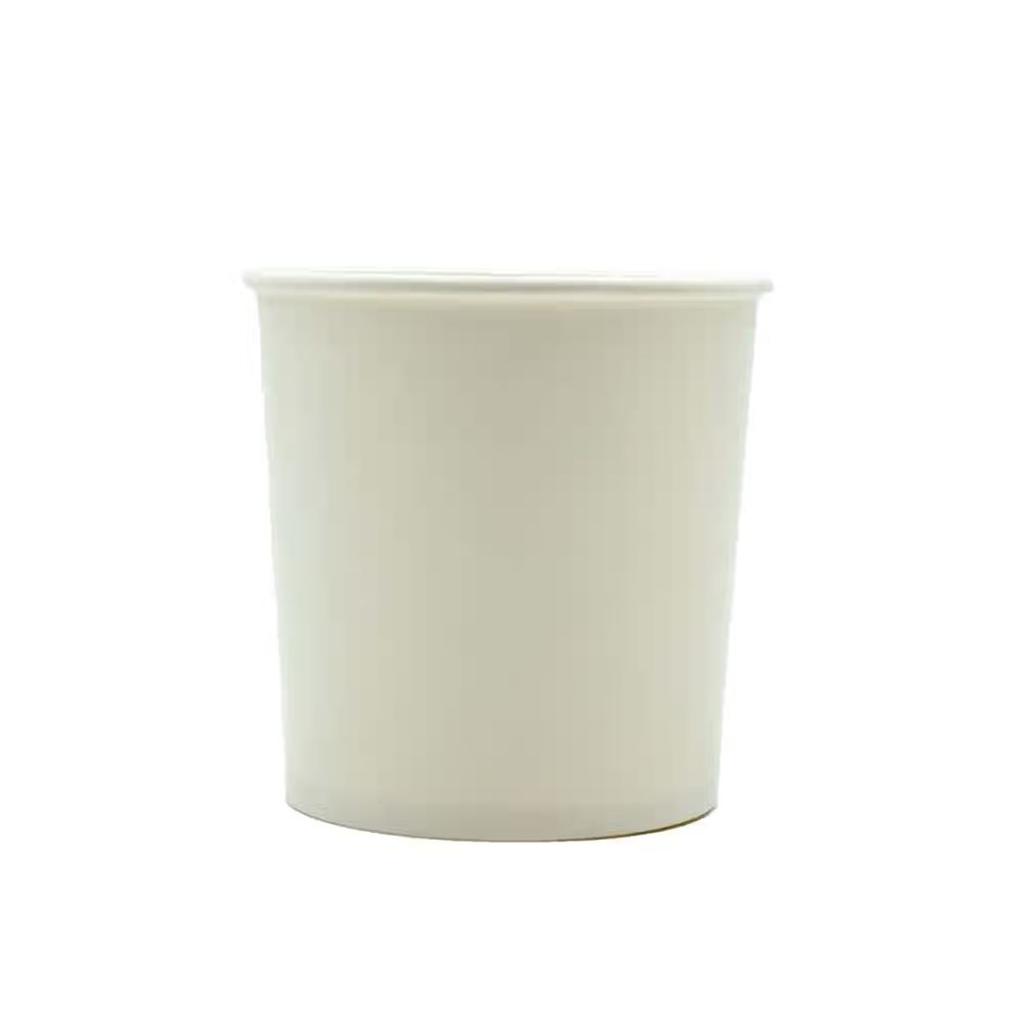 Disposable White Paper Container Without Lid | Pack Of 10 | 750 ml | Tempware