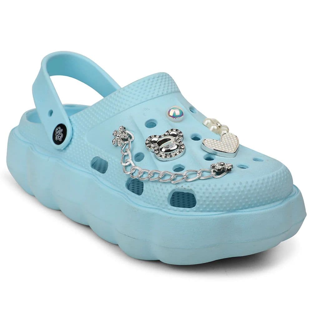 A-HA Sky Blue Casual Sling Back Clogs For Women ZQ-SH-012 By Liberty — 3/36 / Sky Blue