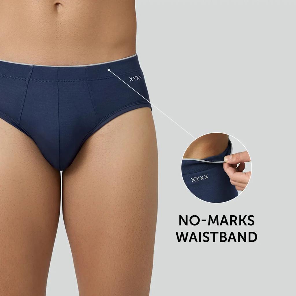 Super Combed Cotton-Modal Briefs - Estate Blue — photo 4