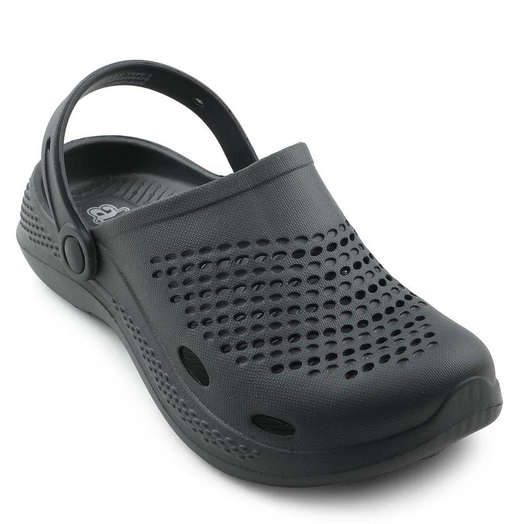 A-HA Grey Slingback Clogs For Men GMF-02E By Liberty