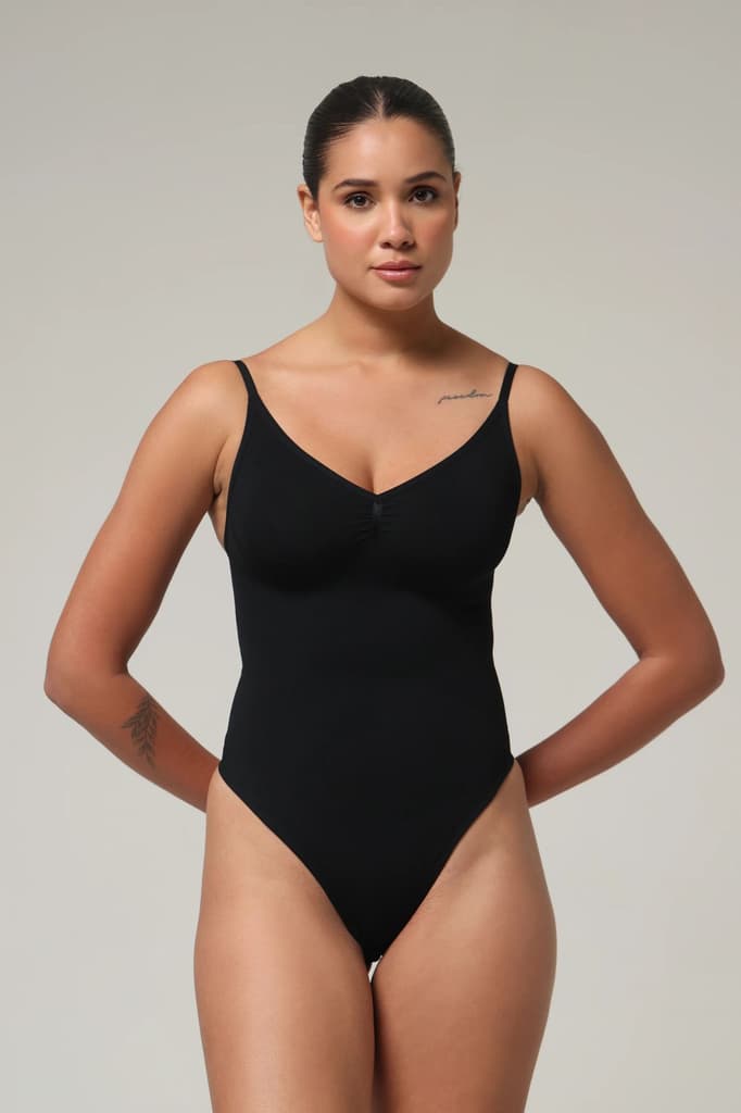 Kiya Beige Intense Thong Bodysuit — photo 9