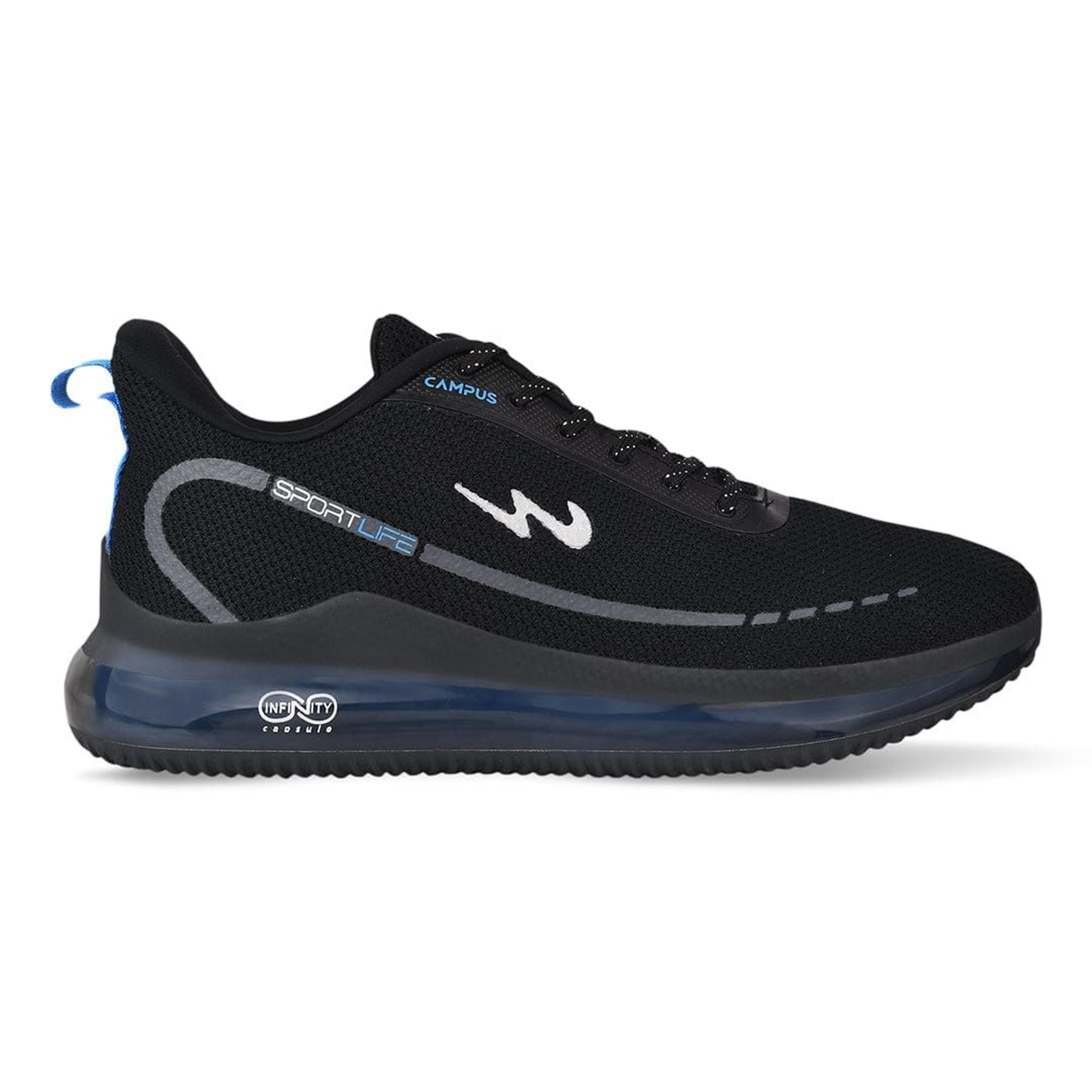 SENSOR Black Men's Running Shoes