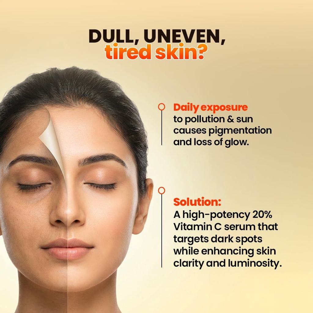 20% Vitamin C Face Serum Radiance Boost & Dark Spot Fading