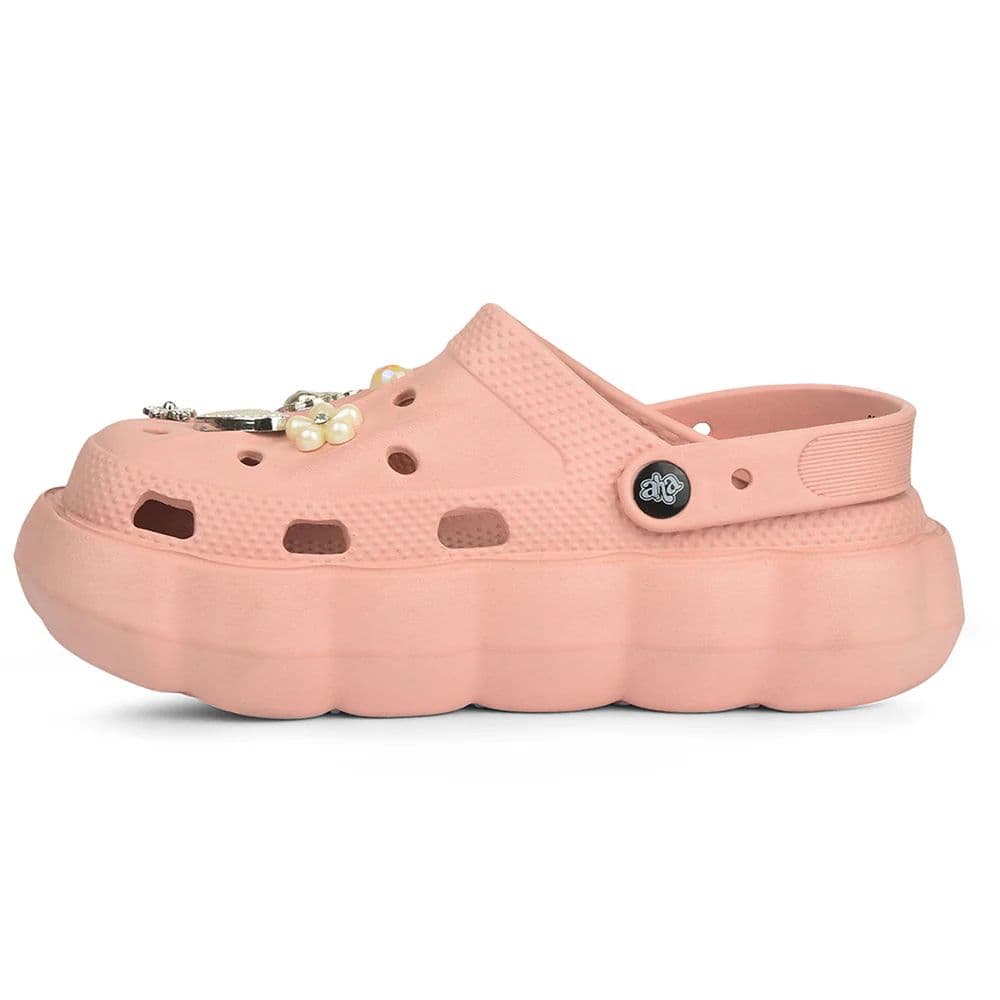 A-HA Peach Casual Sling Back Clogs For Women ZQ-SH-012 By Liberty — photo 3