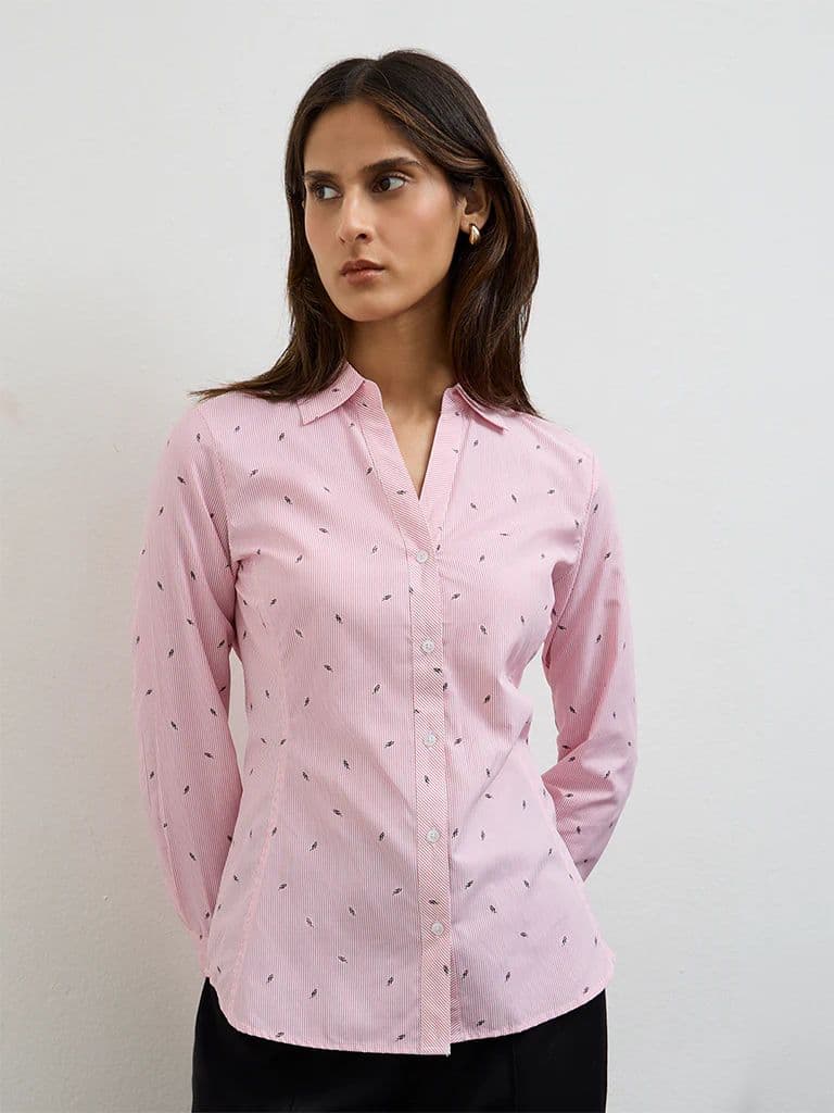 Wardrobe Pink Striped Shirt — photo 2