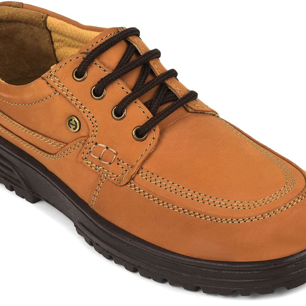 Healers Camel Formal Lacing Derby Shoes For Men 719053AN By Liberty — photo 4