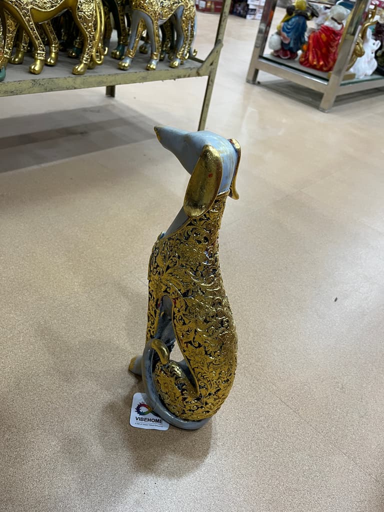 Gold Statue of a Dog | Sculpture | Gold | Gold