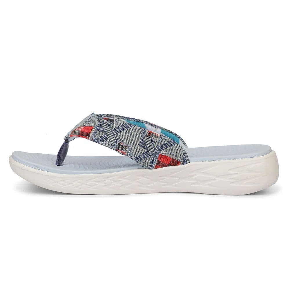 A-HA IMPACT-L37 EVA Royal Blue Casual Slippers for women By Liberty — photo 5