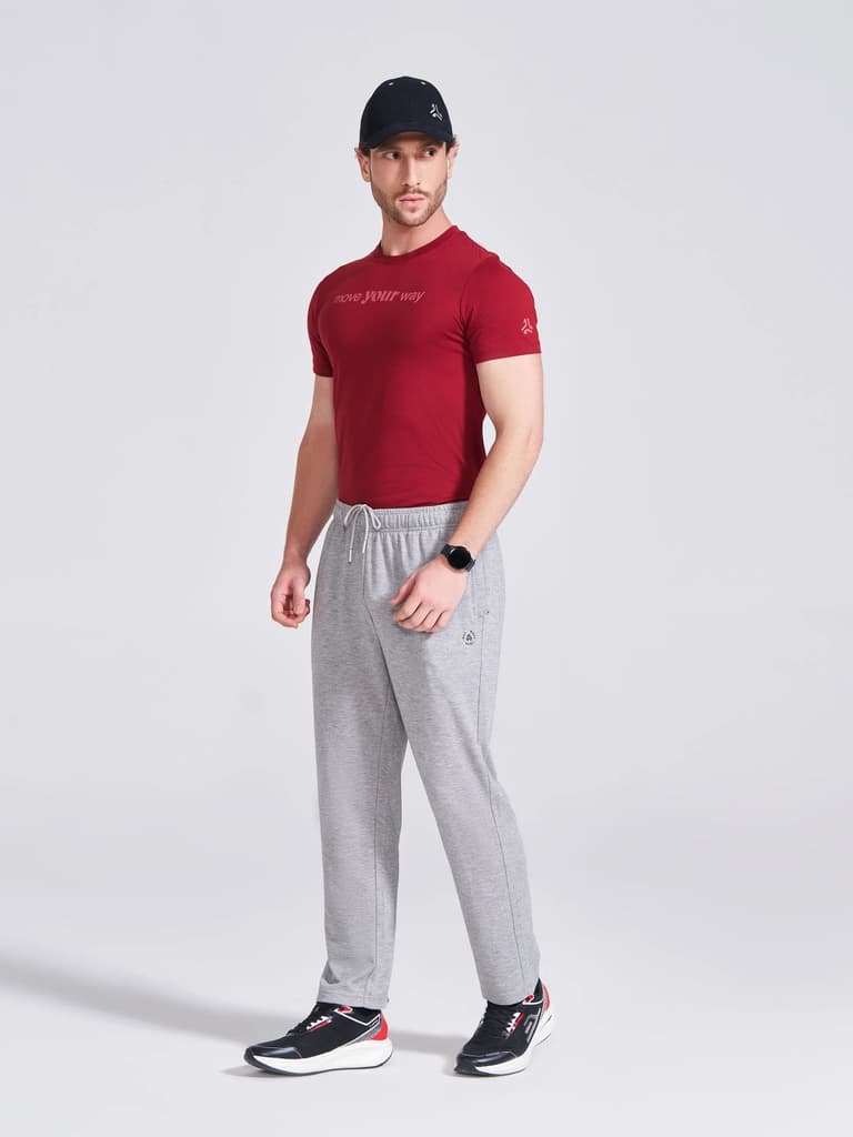 Men's Grey Regular Fit Track Pants — photo 6