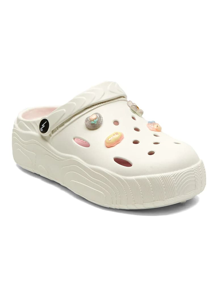 GCW-7003 White Women's Clogs — photo 2