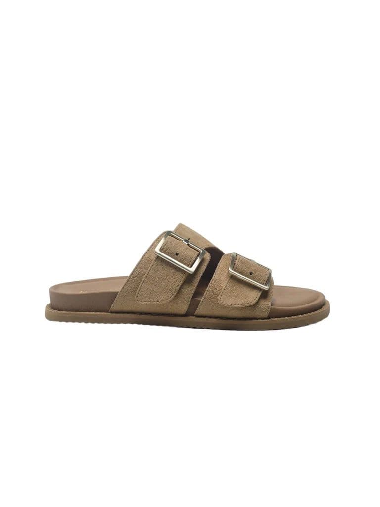 LUNA BLU Light Taupe Buckle-Detailed Sandals — photo 2