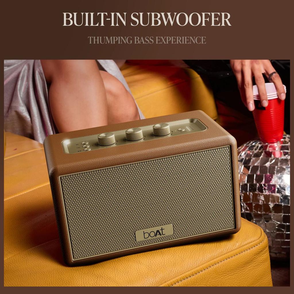 boAt Stone Opus | Portable Bluetooth Speaker with 80W boAt Signature Sound, Built-in Subwoofer, 12 Hours Playback — photo 6