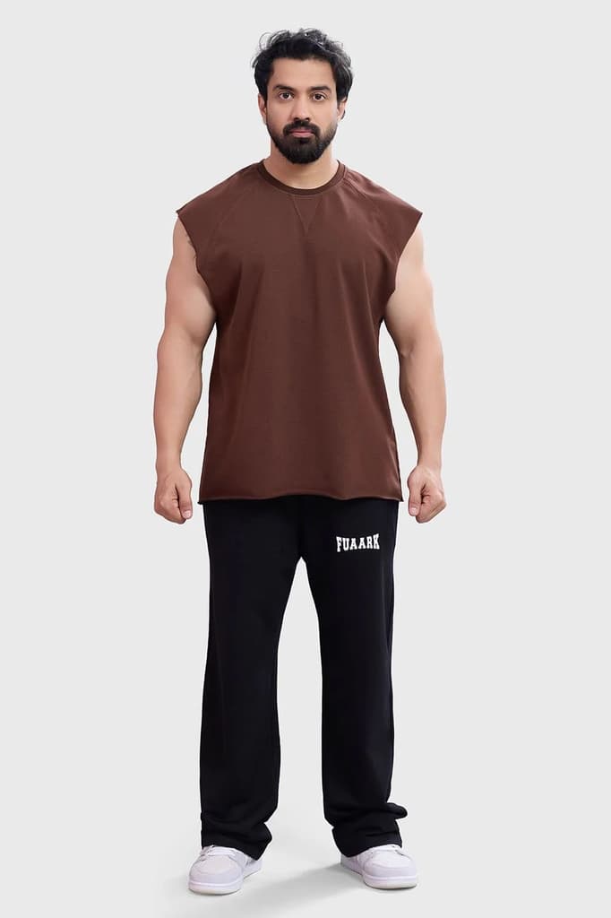 Shell Raw Capsleeves Tank Brown — photo 2