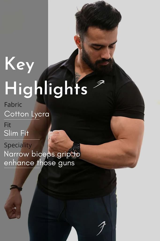Polo T-shirt Black — photo 7