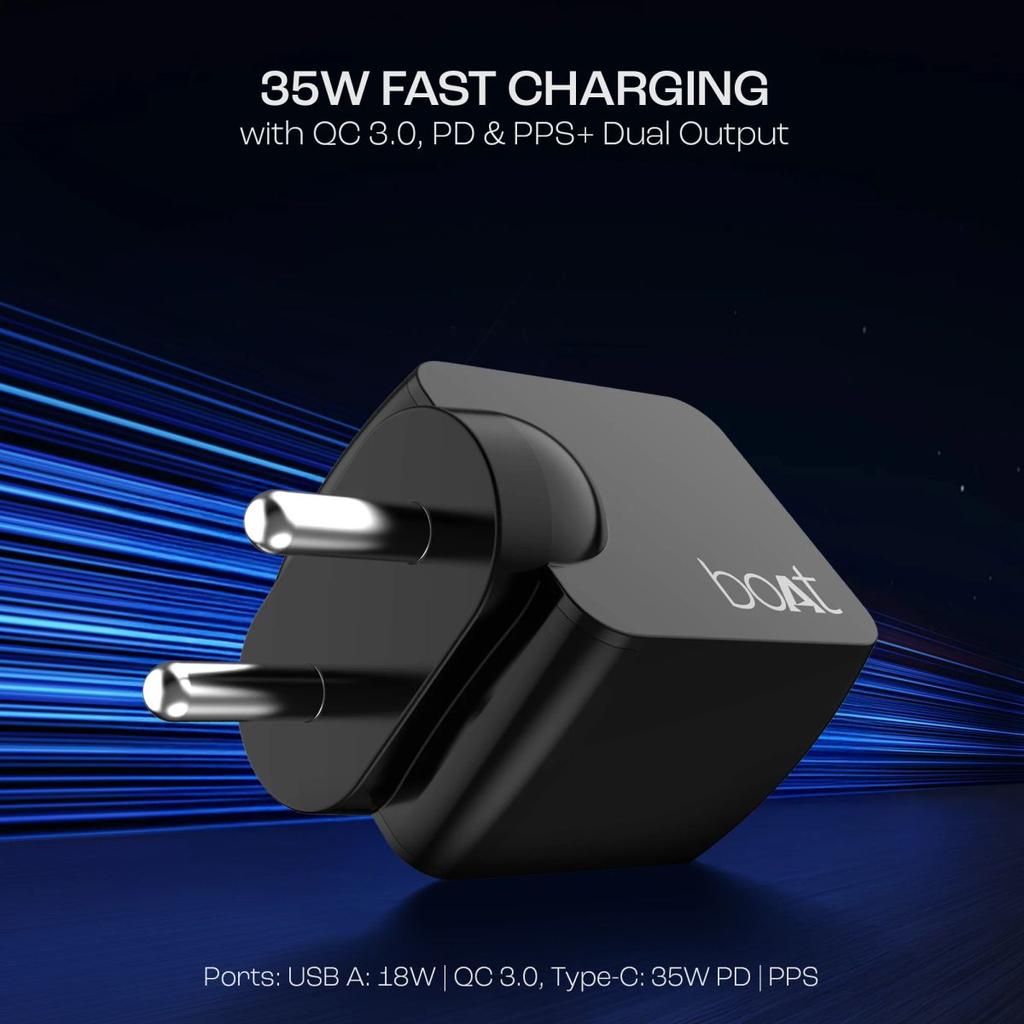 35W GAN Charger | 35W Fast Charger with GaN Chip Technology, 12 Layers of Smart IC Protection, Dual-Port Charging — photo 4