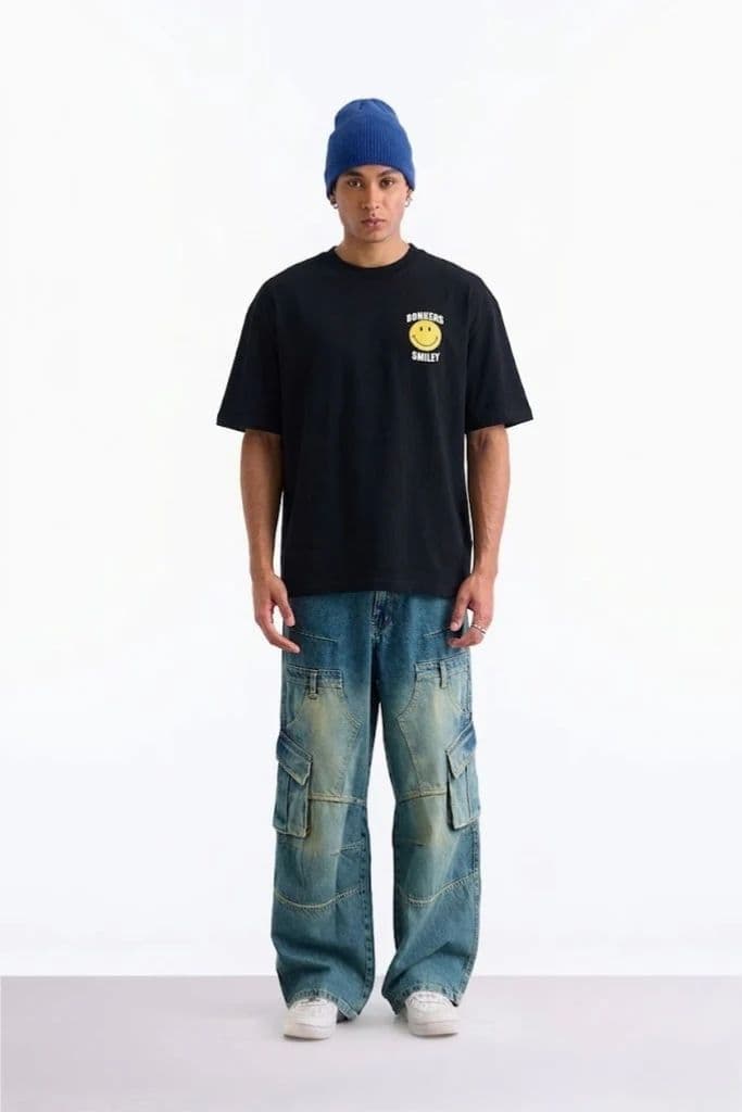 Bonkers x Smiley Originals 100% Supima Cotton Oversized T-shirt — photo 2