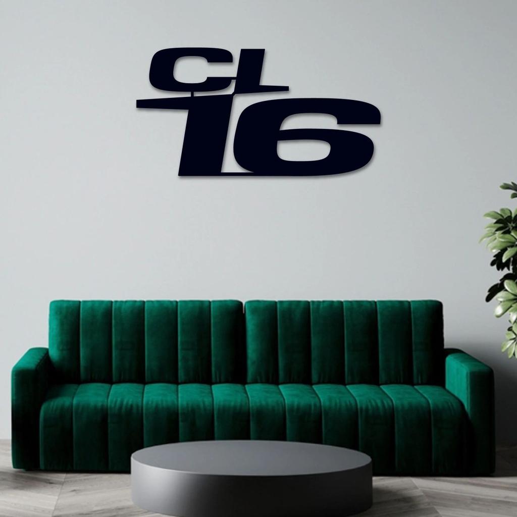 F1 CHARLES LECLERC LOGO METAL WALL ART