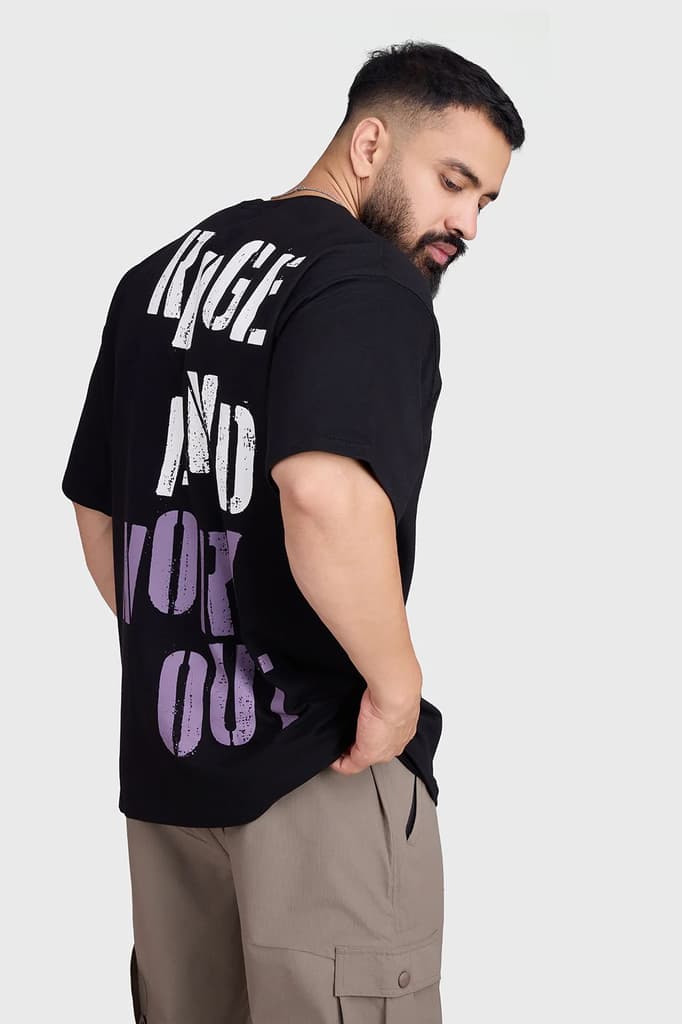 Rage Oversized T-shirts Black — photo 8