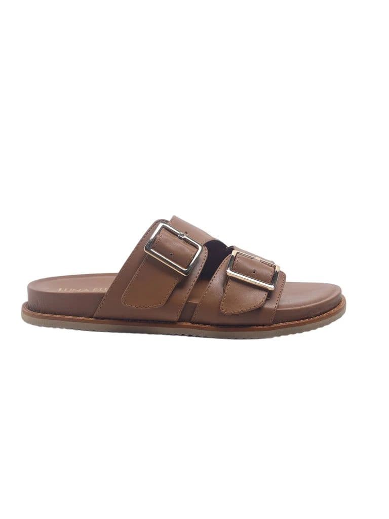 LUNA BLU Light Tan Buckle-Detailed Sandals — photo 2