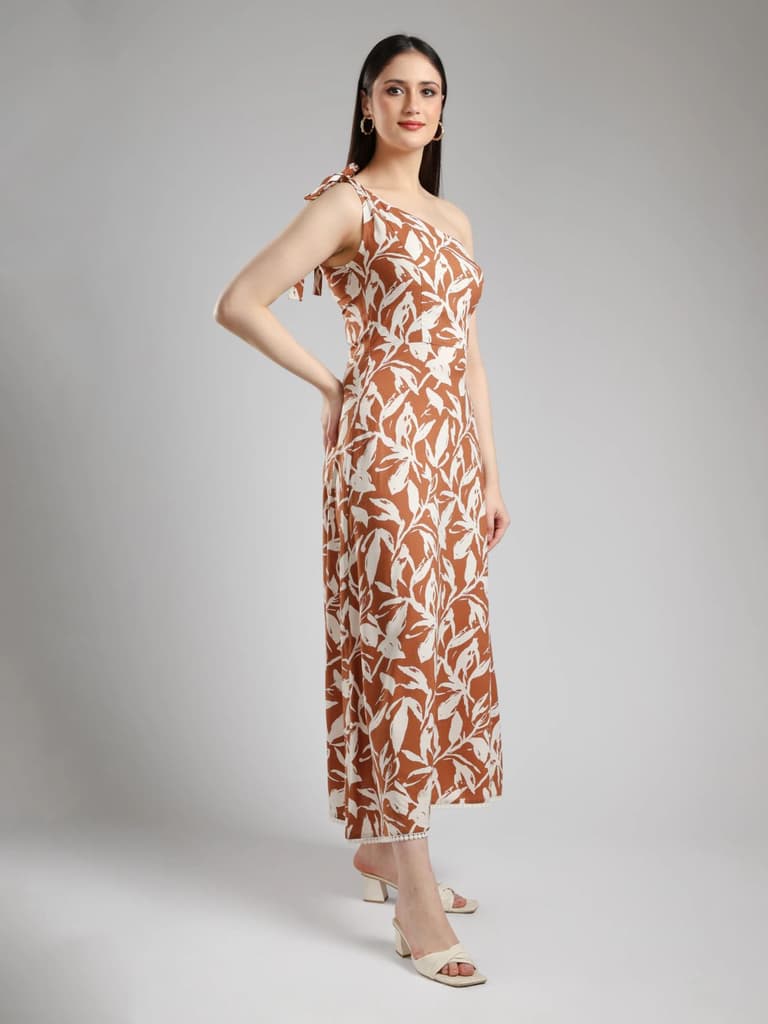 Alizeh One Shoulder Dress- Printed — photo 4