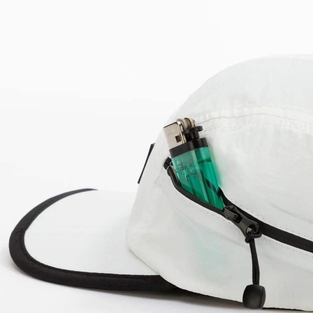 Foldable Outdoor Cap with Pocket // White