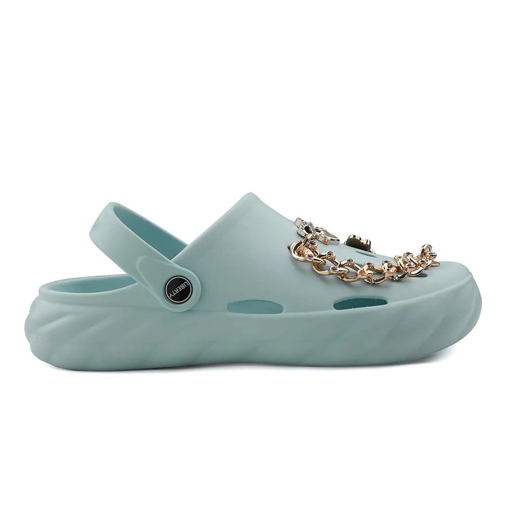 A-HA Sky Blue Slingback Clogs For Women BEACHWALKL By Liberty — photo 2