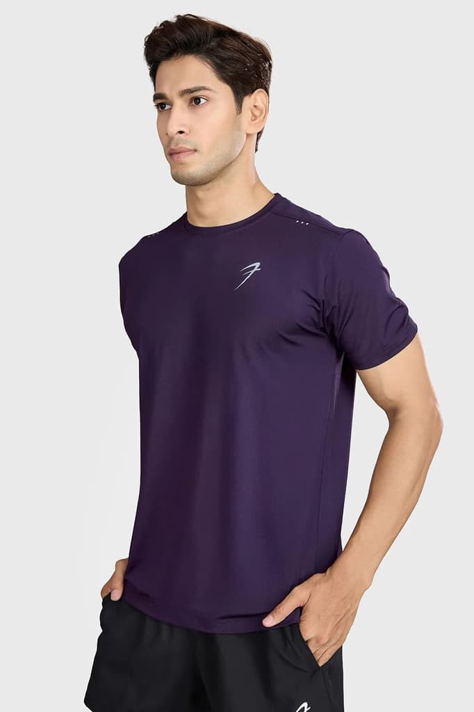 Laser Cut Running T-shirt Violet — photo 5