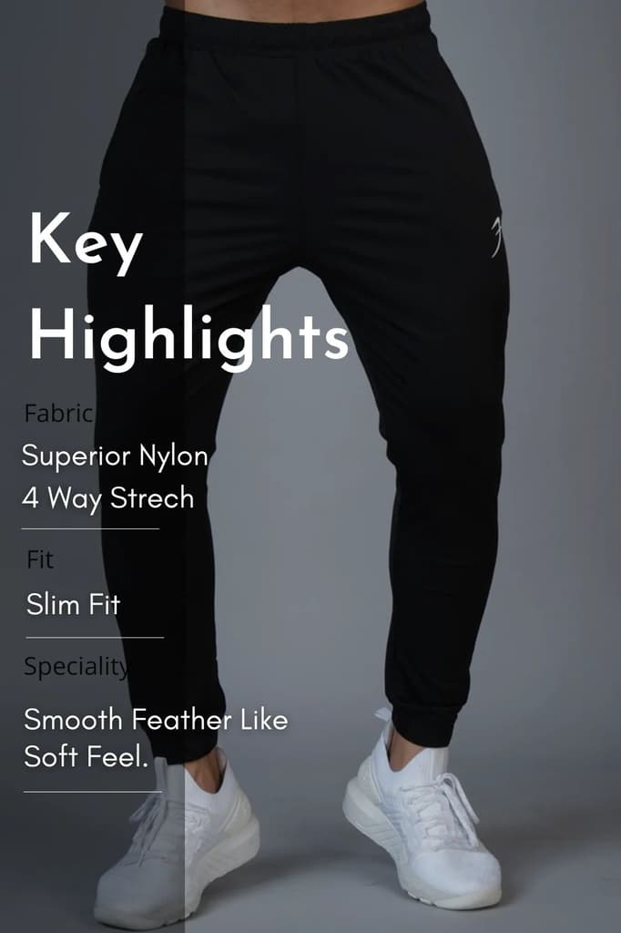 Identity Nylon Joggers Black — photo 6