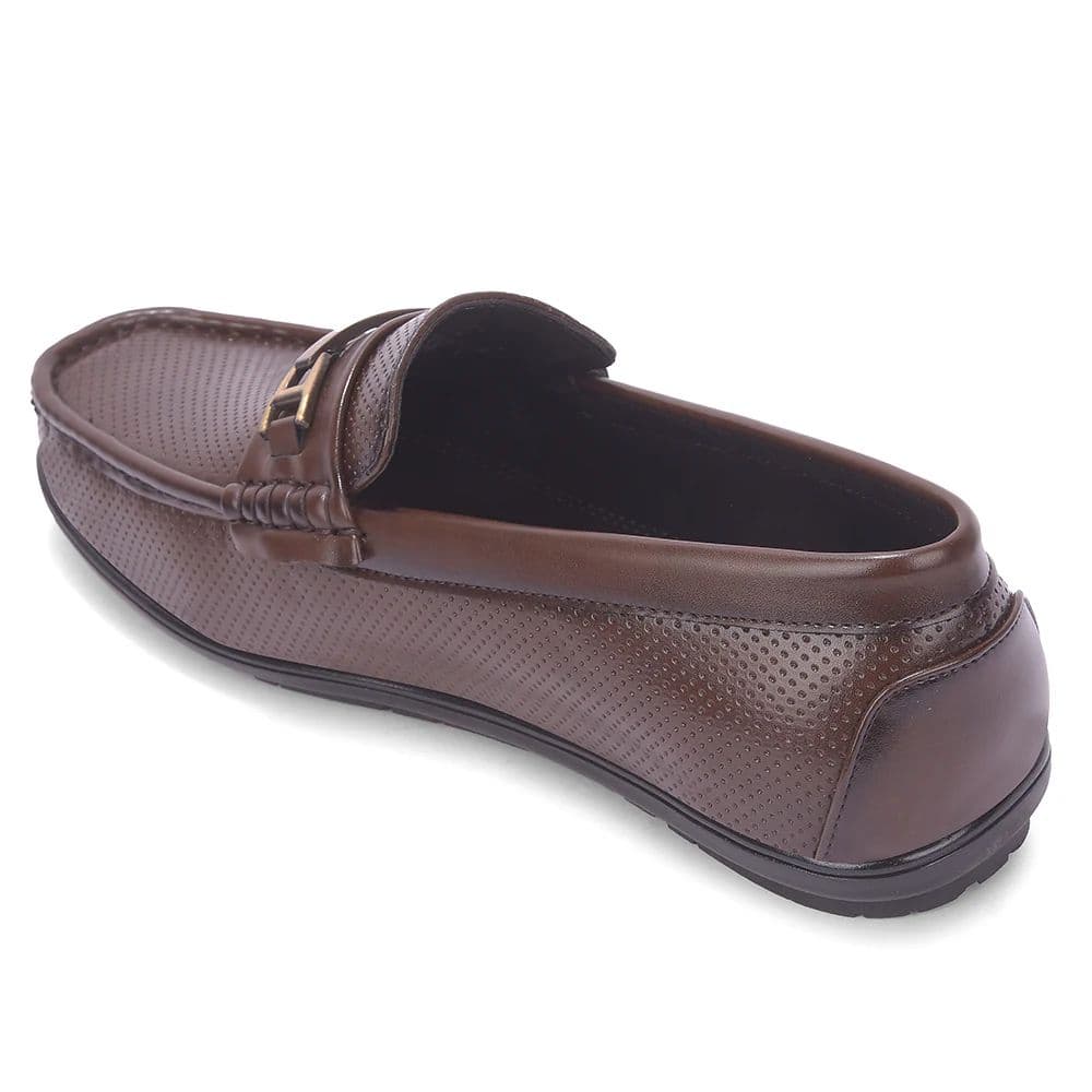 Fortune VAL-34E Brown Casual Non Lacing Loafers for Men by Liberty — photo 4