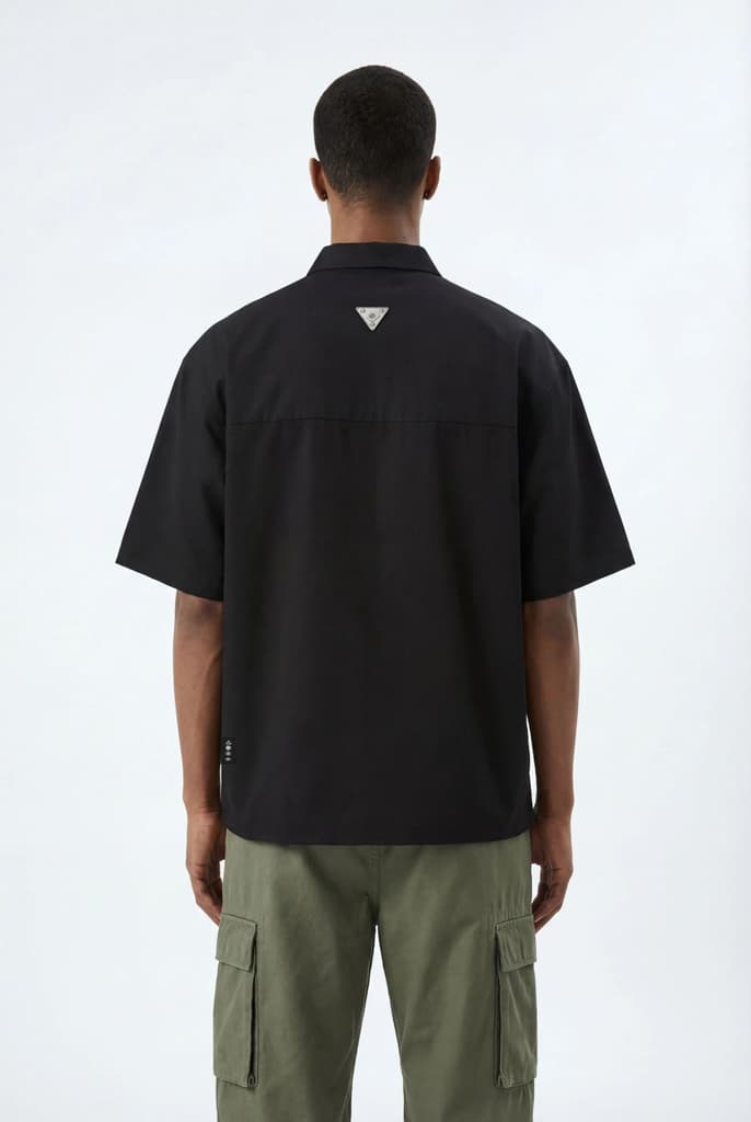 Zip Up Shirt // Black — photo 3