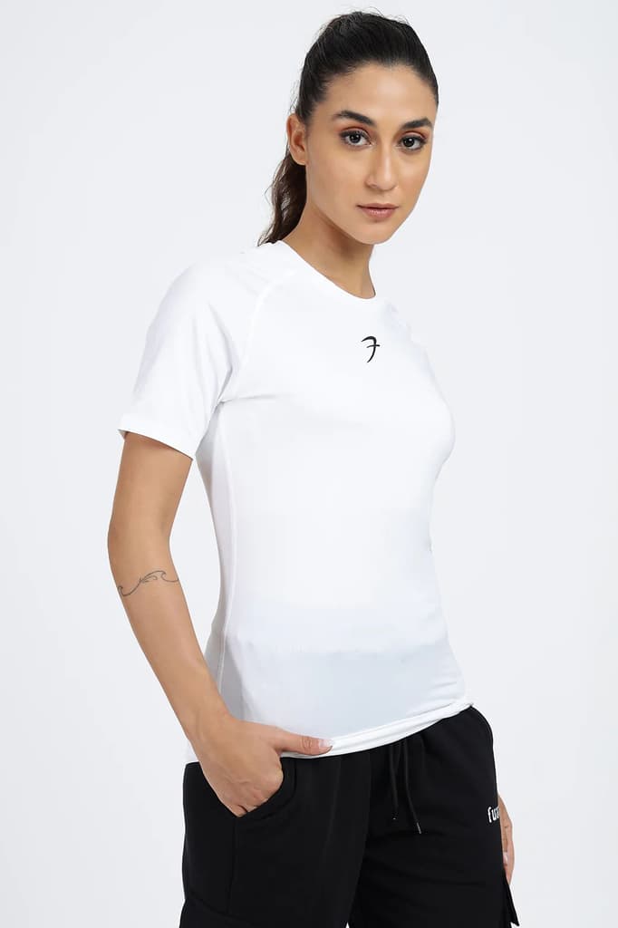 Compression T-shirt White — S