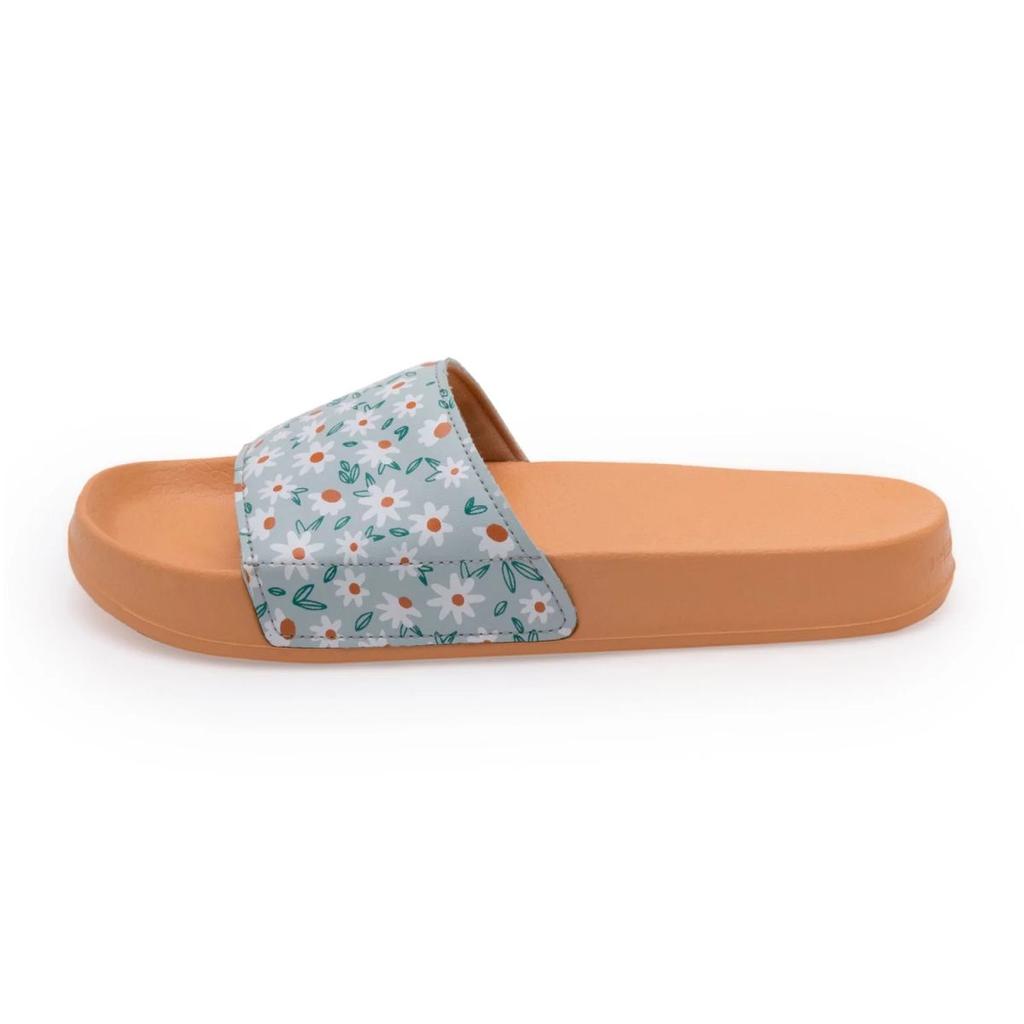Women's Sliders in Light Orange | Casual Pool Sliders — photo 3