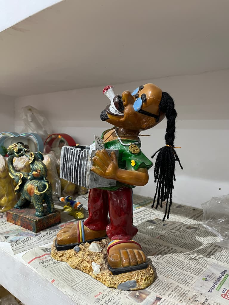Bob Marley Bust | Statue | Ceramic | Red, Green, Yellow, Black, White