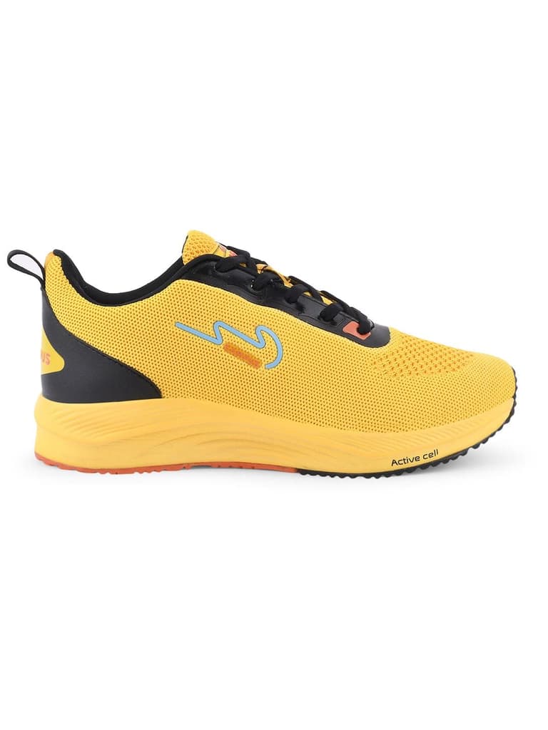 CAMP ZANE Yellow Men's Running Shoes — Yellow / 6