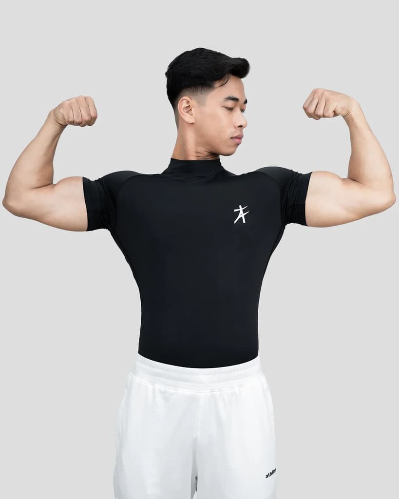 Hustle High Neck Compression T-shirt — photo 6