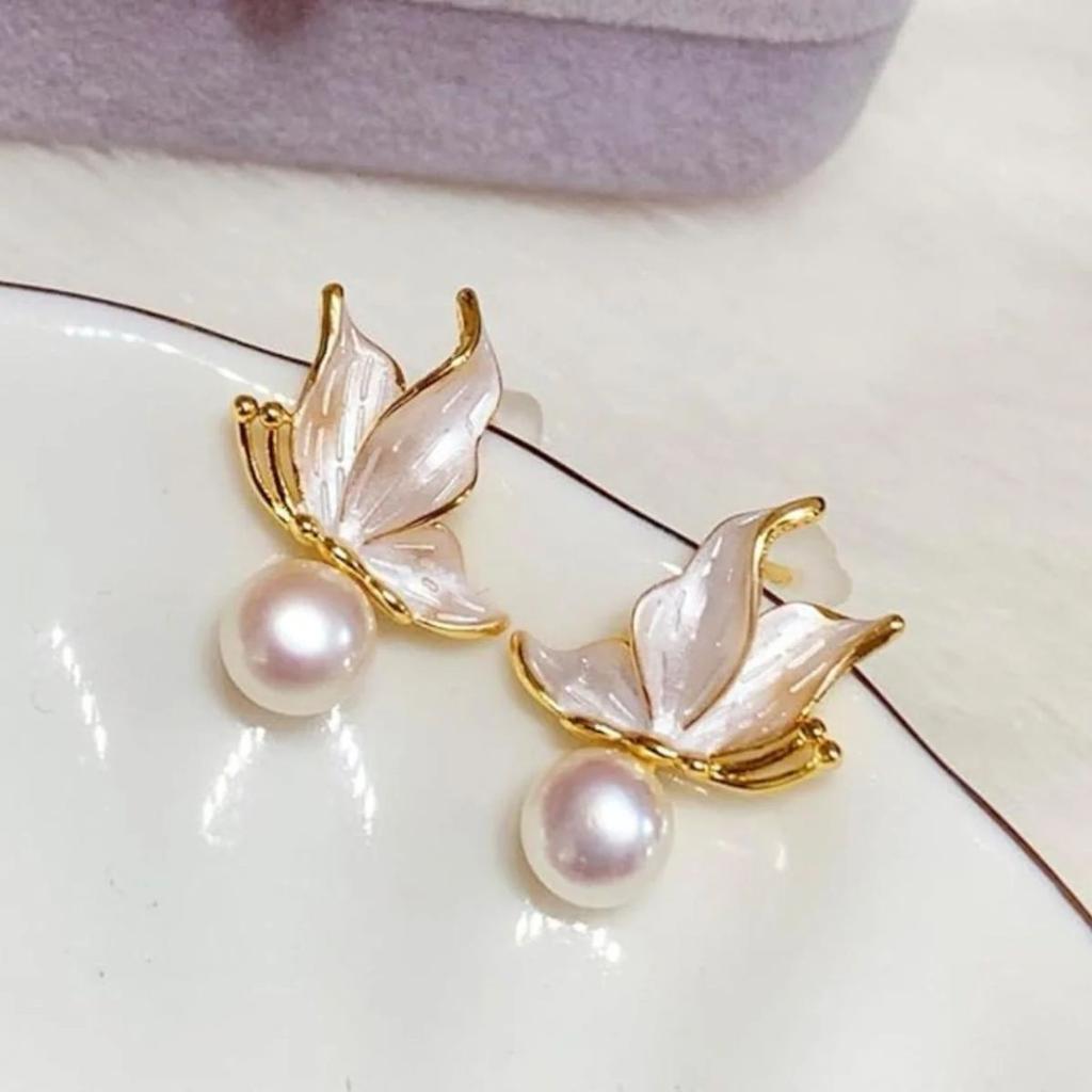 Ethereal Wings Ear Studs | Butterfly Earrings — photo 8