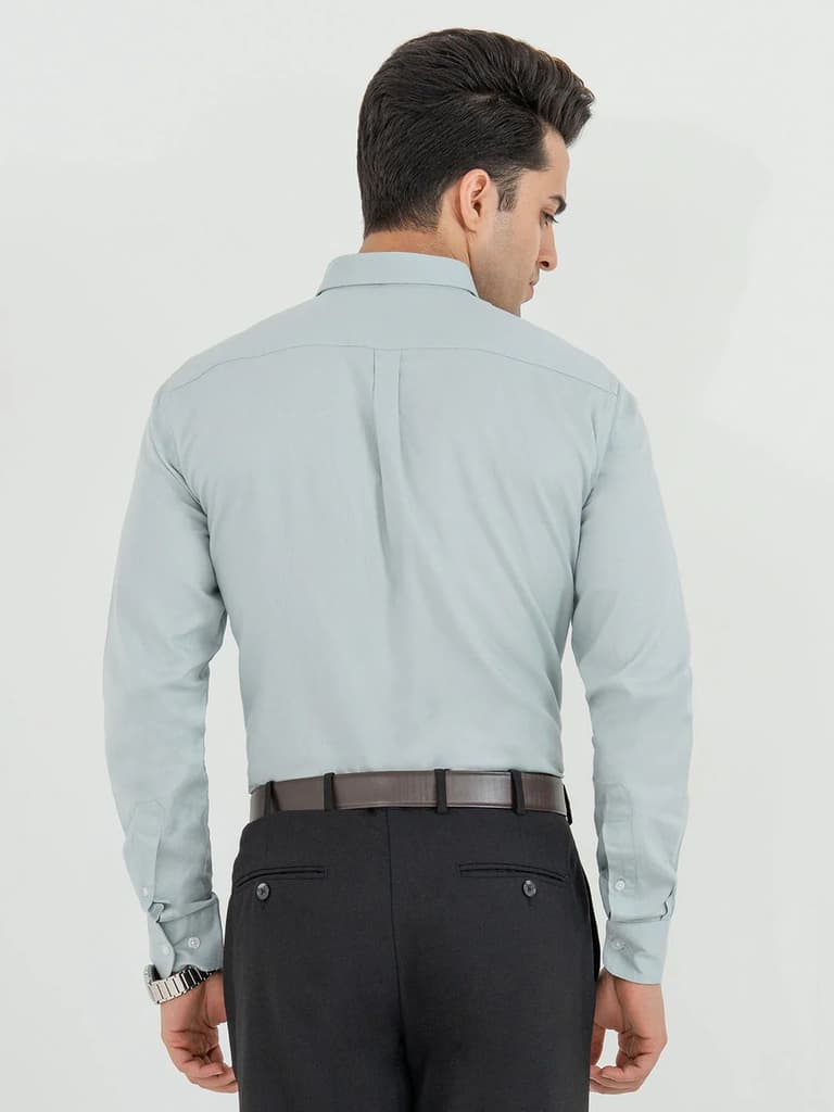 Shirts for Men in Sage | Birdeye Full Sleeve Formal Shirt — photo 3