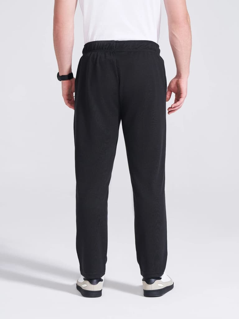 Men's Black Regular Fit Track Pants — photo 6