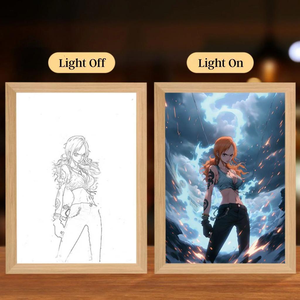 One Piece Light Painting | Luffy Crew LED Light Painting — Nami