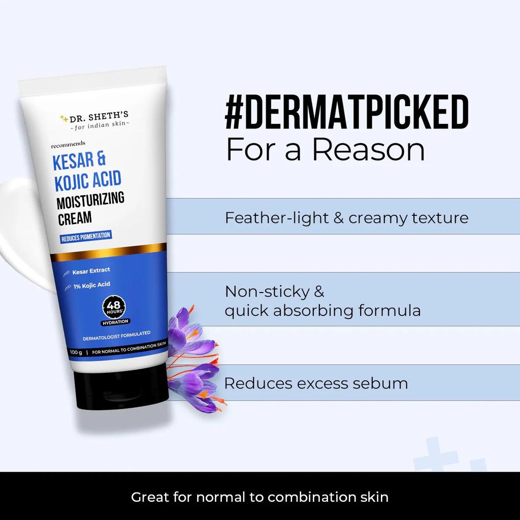 Kesar & Kojic Acid Moisturizing Cream - 100g