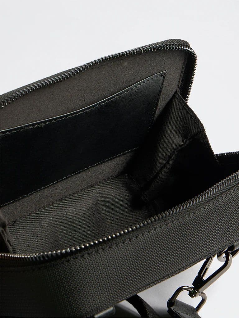 Westside Black Textured Sling Bag — photo 4