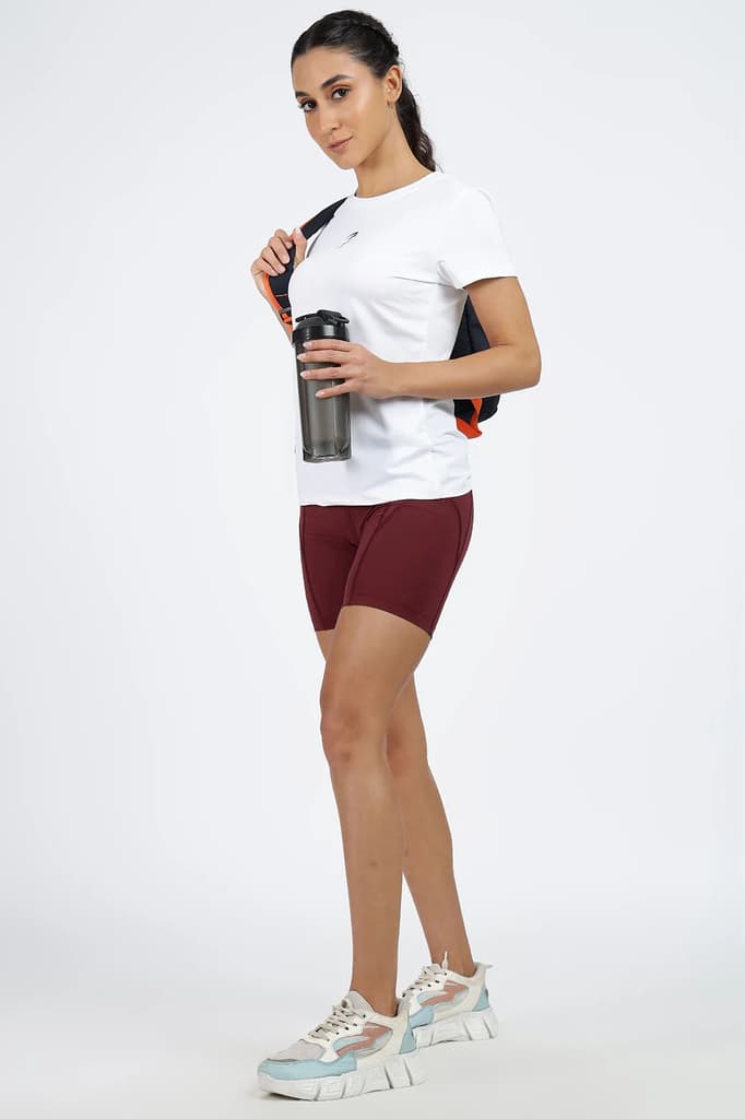 Timeless Nylon Shorts Maroon — photo 2