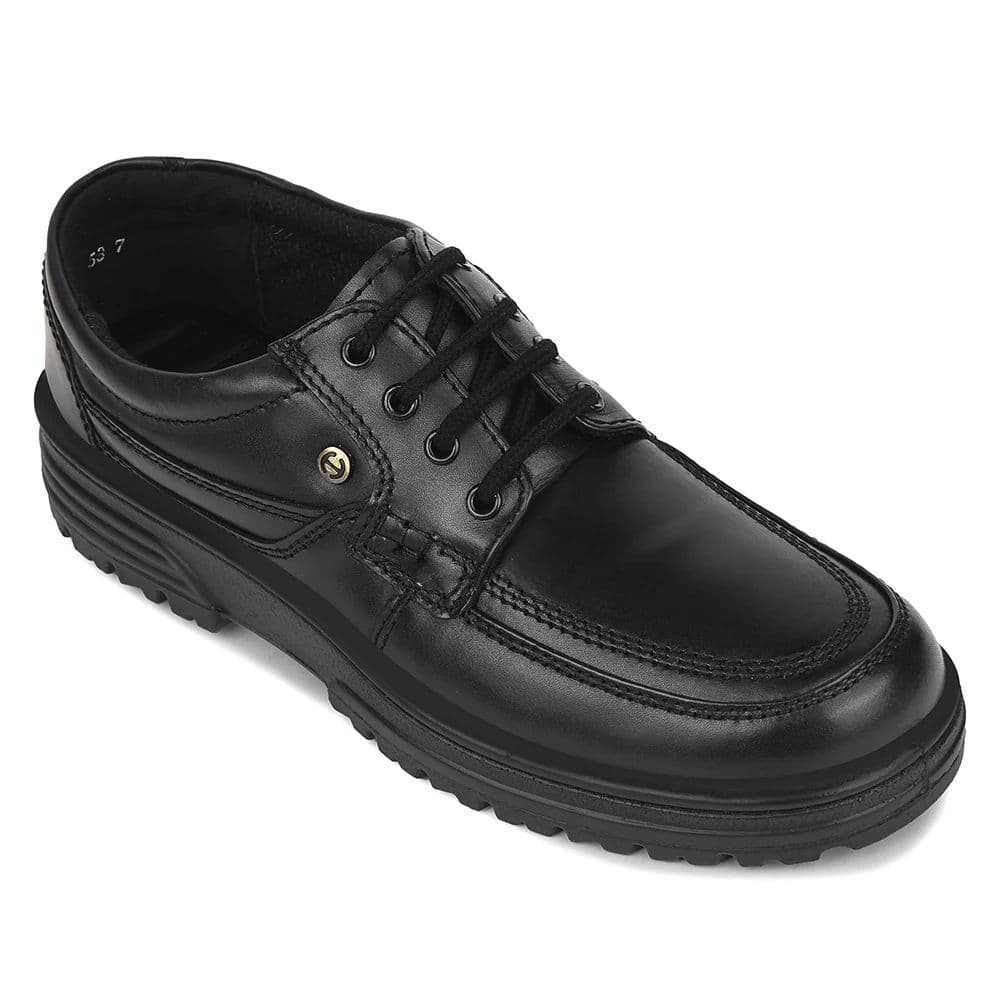 Healers Black Formal Lacing Derby Shoes For Men 719053AN By Liberty — 5/39 / Black