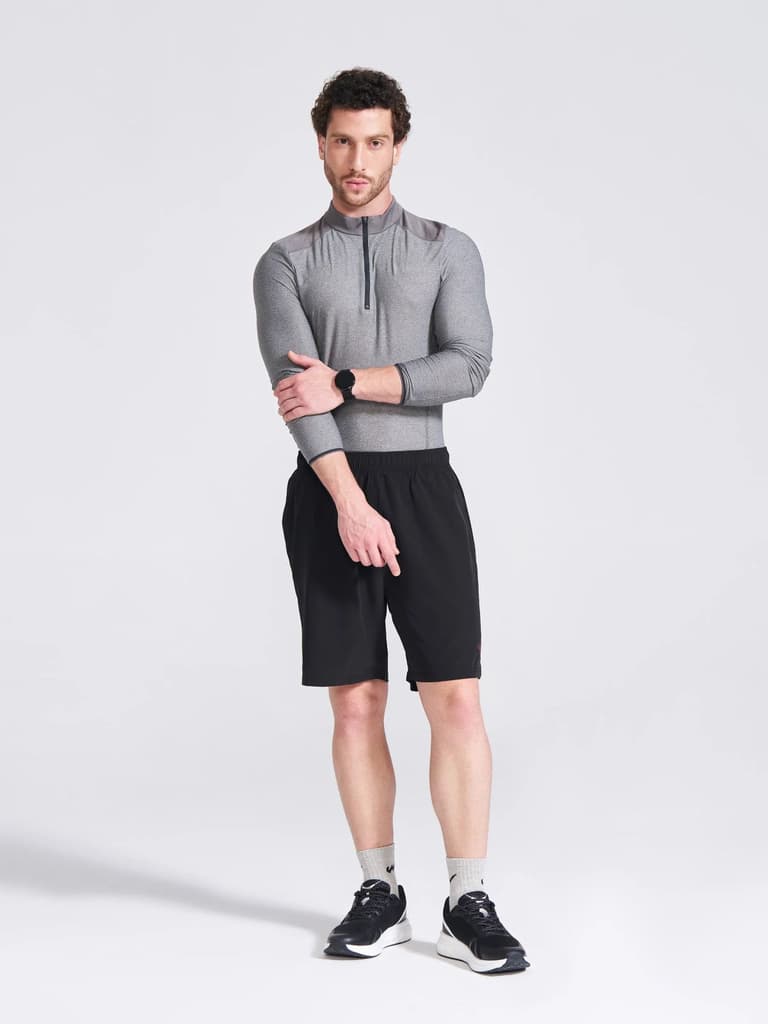 Men's Black Regular Fit Shorts — photo 8