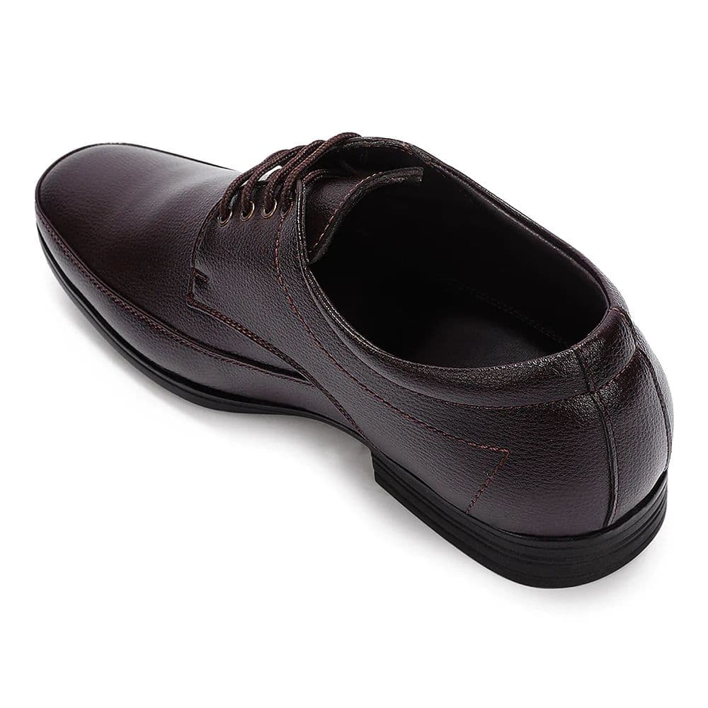 Fortune Brown Formal Lacing Derby Shoes For Men HML-88E By Liberty — photo 5
