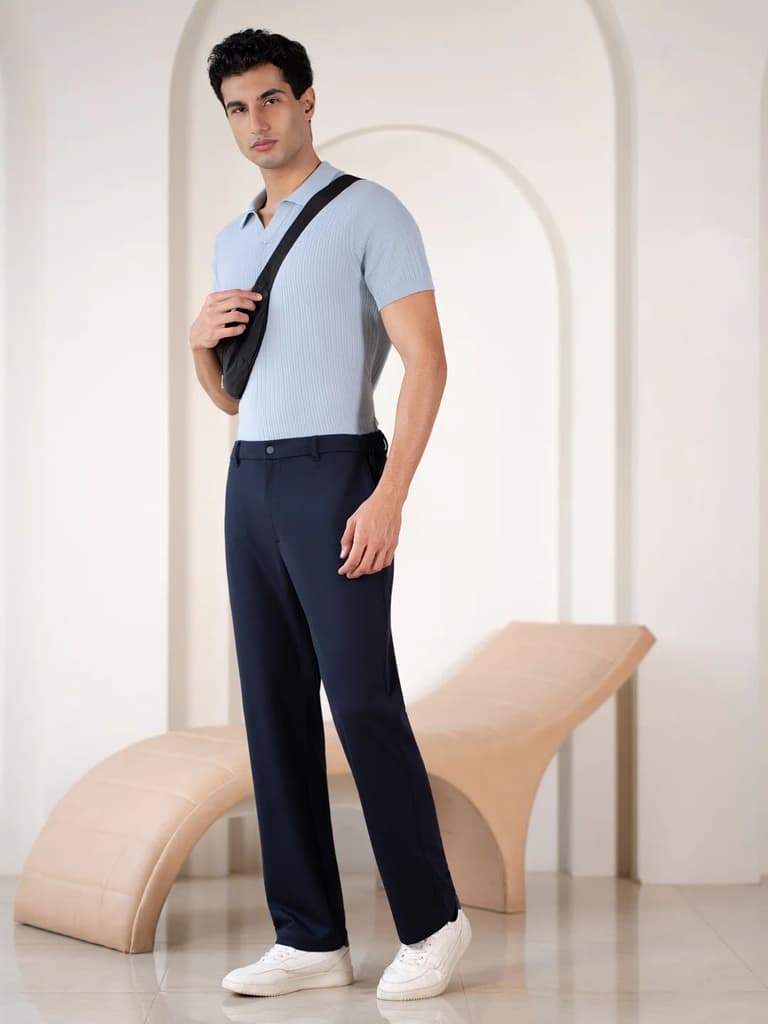 Deckhand Navy Stretchable Travel Pants — photo 2