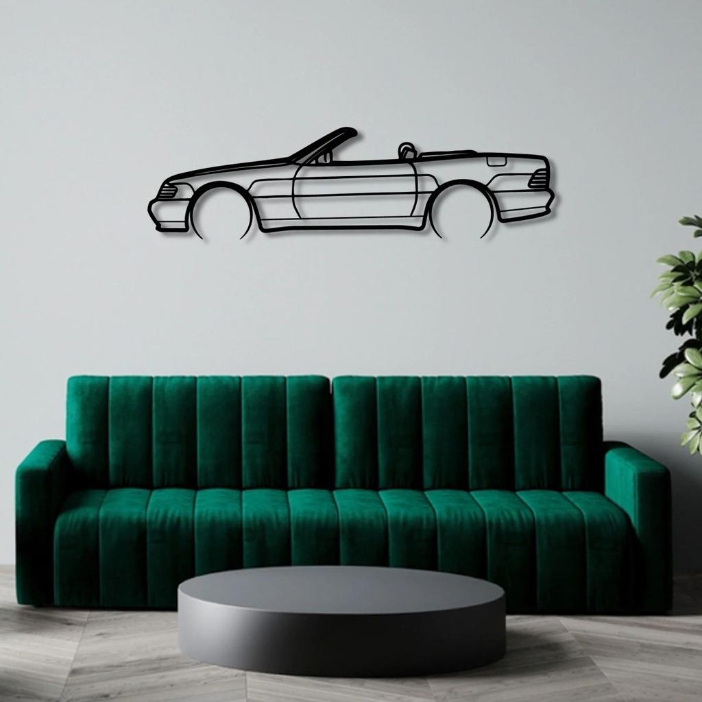MERCEDES BENZ 500SL METAL WALL ART